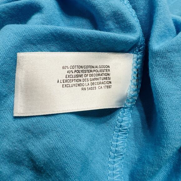 Old Navy Women’s Blue Pink Embroidery Knit Tank Top Size Large - Picture 6 of 6